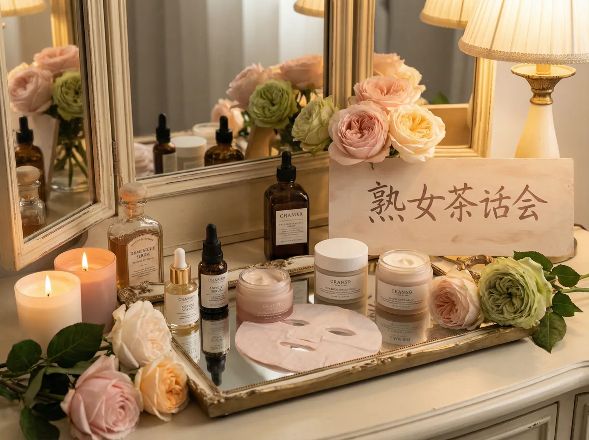 神秘视频 社区推荐的护肤品梳妆台